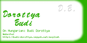 dorottya budi business card